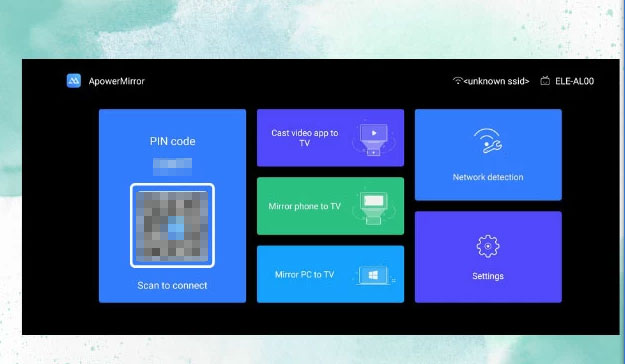 connect to the same networkon apowermirror